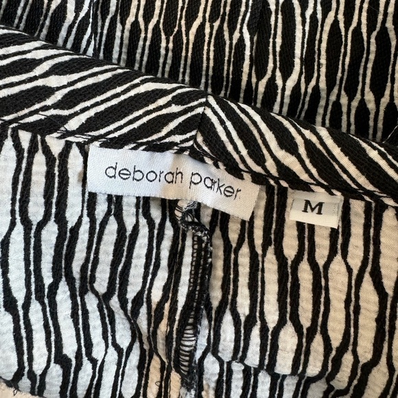 Deborah Parker Black and White Button Up Blazer (Medium) - Picture 7 of 7
